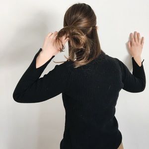 black turtle neck